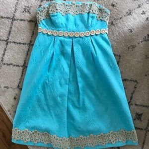 Lily Pulitzer strapless dress size 0